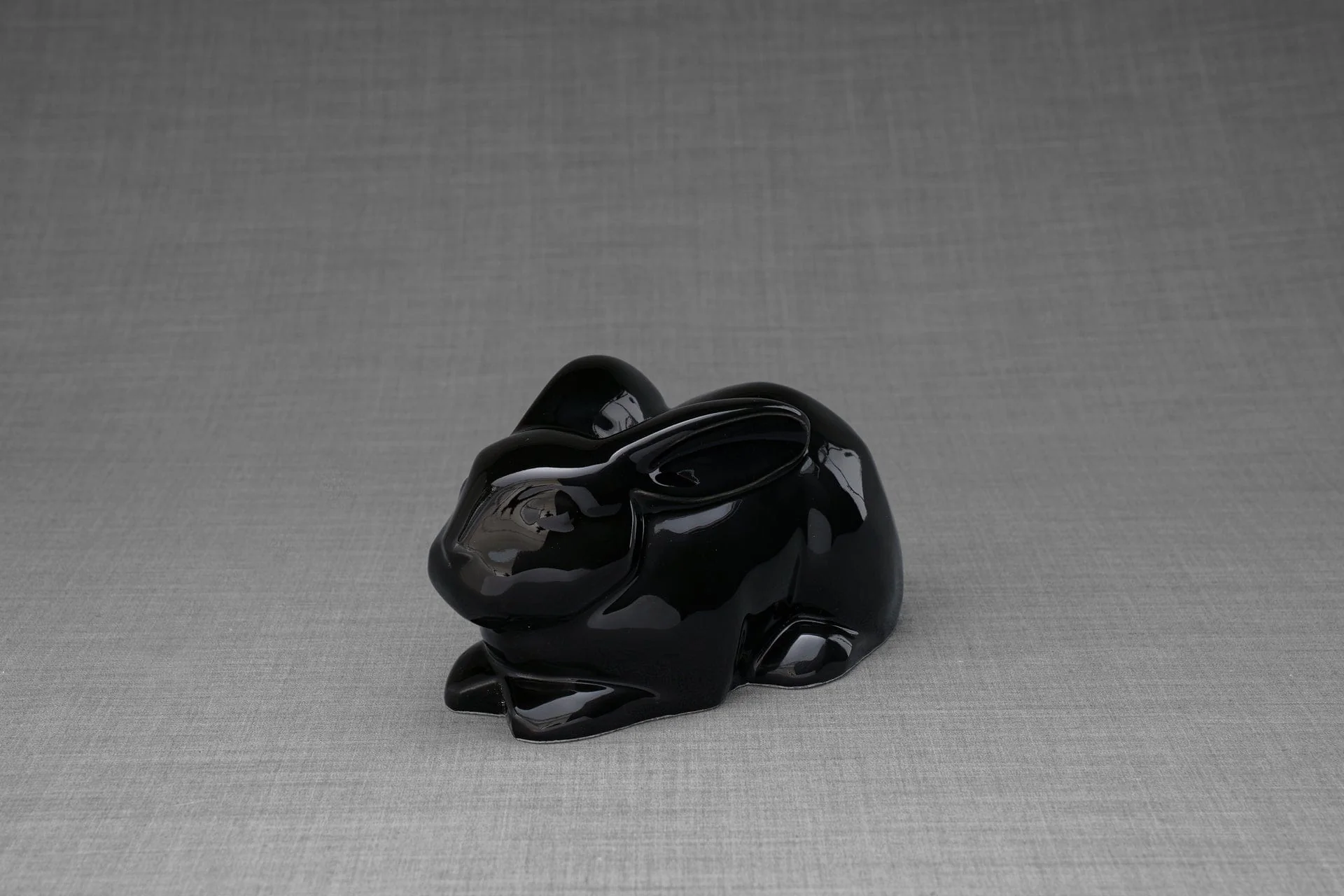 Rabbit Urn - Lamp Black - Angel Paws