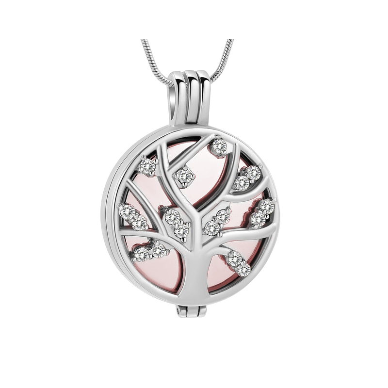 Jeweled Tree of Life Rose Gold Angel Paws