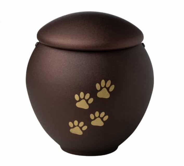 Classic Metal Urn Bronze - Angel Paws
